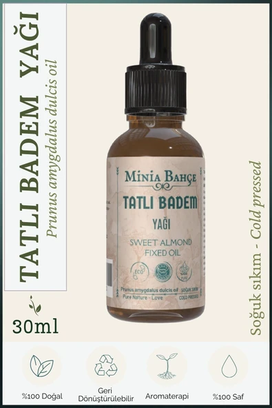 Tatlı Badem Yağı , %100 Doğal, 30ml ürün görseli 1