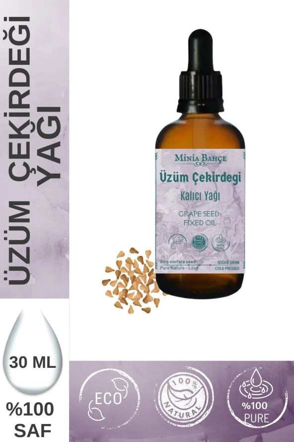 Üzüm Çekirdeği Yağı, %100 Saf ve Doğal - 30ml ürün görseli 1