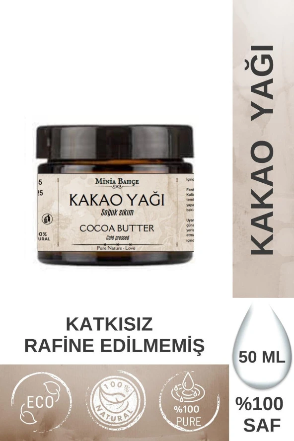 Soğuk Sıkım Kakao Yağı - %100 Doğal ve Saf, 50 ml ürün görseli 1