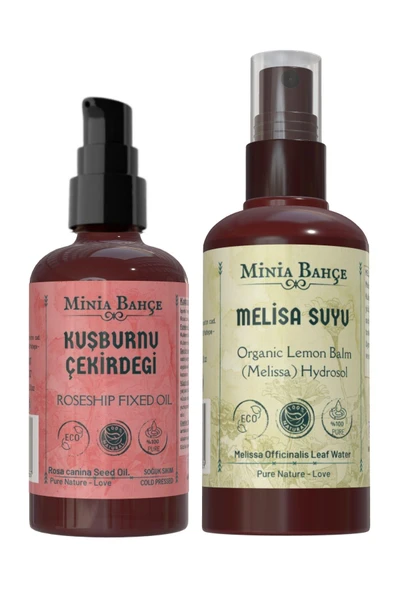 100ml Kuşburnu Çekirdeği Yağı ve 150ml Melisa Suyu: Doğal Bakımın İkilisi ürün görseli 1
