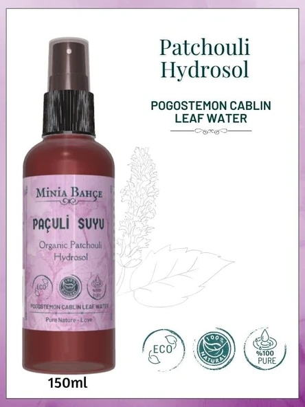 Paçuli (Tefarik) Suyu - %100 Doğal ve Yağlı Hidrosol, 150ml ürün görseli 1