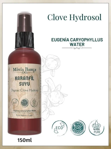 Karanfil Suyu - %100 Doğal Hidrosol, 150ml | Ferahlatıcı ve Rahatlatıcı Bakım ürün görseli 1