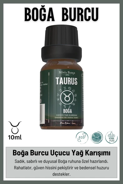 Boğa Burcu - Taurus, Uçucu Yağ Karışımı, 10ml ürün görseli 1