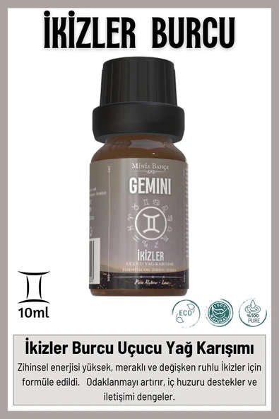 Ikizler Burcu - Gemini, Uçucu Yağ Karışımı, 10ml ürün görseli 1