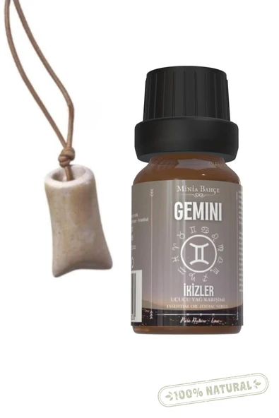 Ikizler Burcu - Gemini, Uçucu Yağ Karışımı, 10ml, & Koku Hazneli Kolye ürün görseli 1