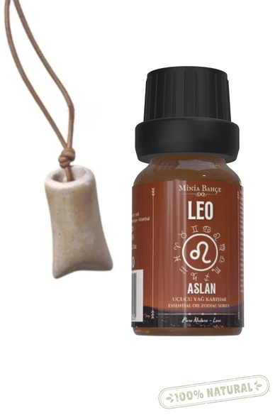 Aslan Burcu - Leo, Uçucu Yağ Karışımı, 10ml & Koku Hazneli Kolye02 ürün görseli 1