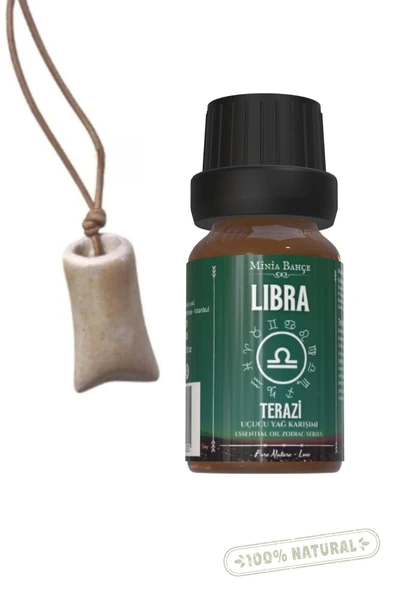 Terazi Burcu - Libra, Uçucu Yağ Karışımı, 10ml & Koku Hazneli Kolye02 ürün görseli 1