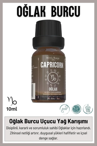 Oğlak Burcu - Capricorn, Uçucu Yağ Karışımı, 10ml ürün görseli 1