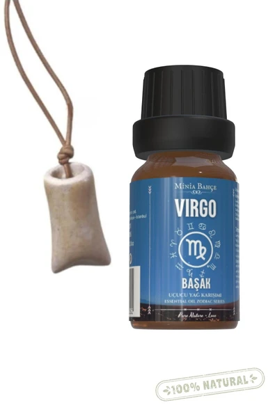 Başak Burcu - Virgo, Uçucu Yağ Karışımı, 10ml & Koku Hazneli Kolye02 ürün görseli 1