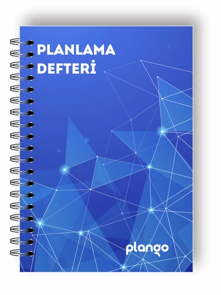 Mavi Işıklar Günlük Planlayıcı Defter -  Ders Çalışma Planlayıcı Defteri - Planlama Defteri ürün görseli 1
