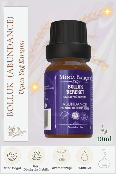 Bolluk-Bereket (Abundance) Uçucu Yağ Karışımı, %100 Saf, 10 ml ürün görseli 1