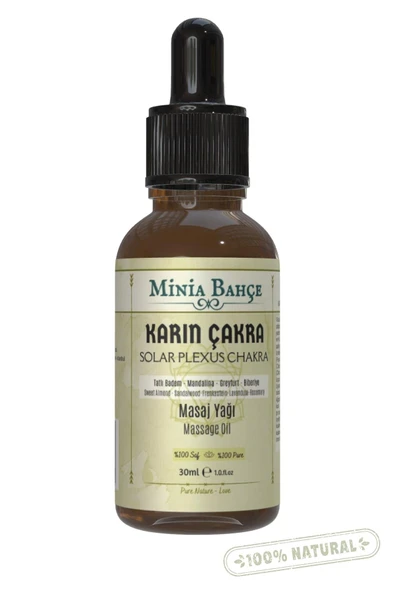 Karın Çakra Masaj Yağı - Solar Plexus Chakra Oil, 30ml | %100 Saf ve Doğal ürün görseli 1
