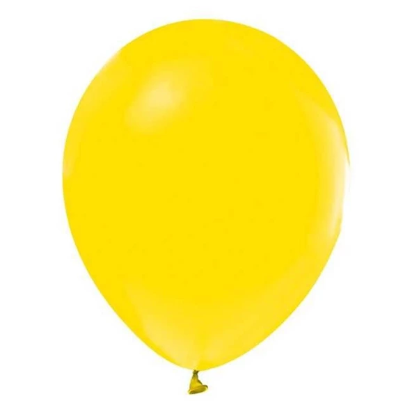 Helyuma Uyumlu Balon Sarı 12 inch 5 Adet ürün görseli 1