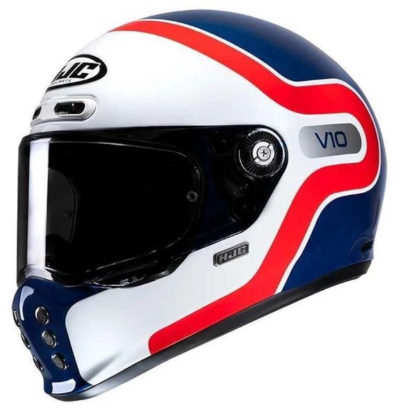 KASK HJC V10 GRAPE MC21 MAVİ BEYAZ ürün görseli 1