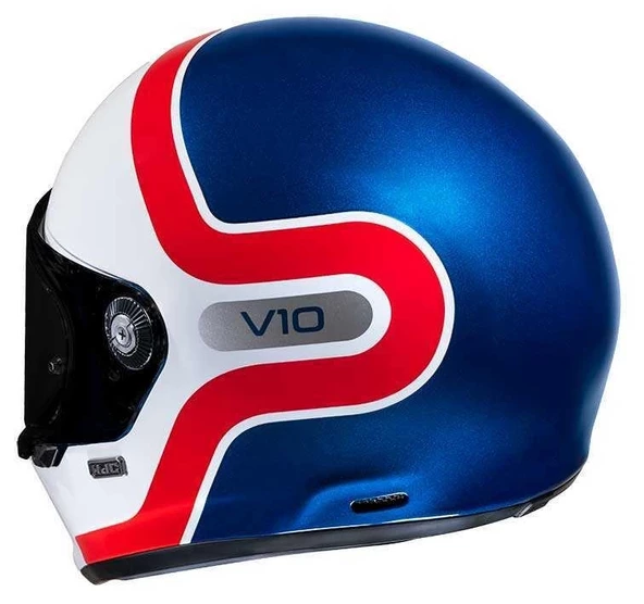 KASK HJC V10 GRAPE MC21 MAVİ BEYAZ - Resim 2