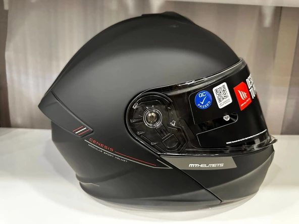 KASK MT GENESİS SV A1 ÇENE AÇILIR MAT SİYAH - Resim 2