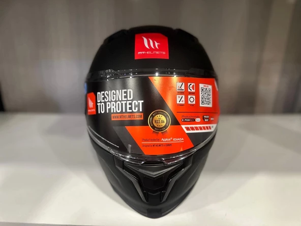 KASK MT BRAKER SV SOLİD A11 MAT SİYAH - Resim 3