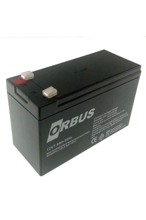 Orbus 12V 7Ah Kuru Tip Akü ürün görseli 1
