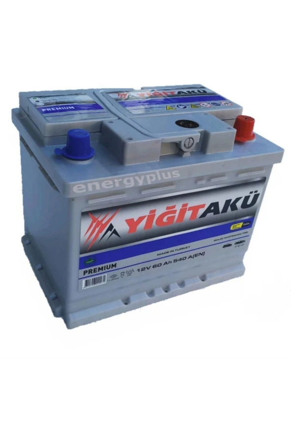 Yiğit 12V 60 Ah 60Ah Amper Akü Silverline 540A En Cca Uyumlu ürün görseli 1