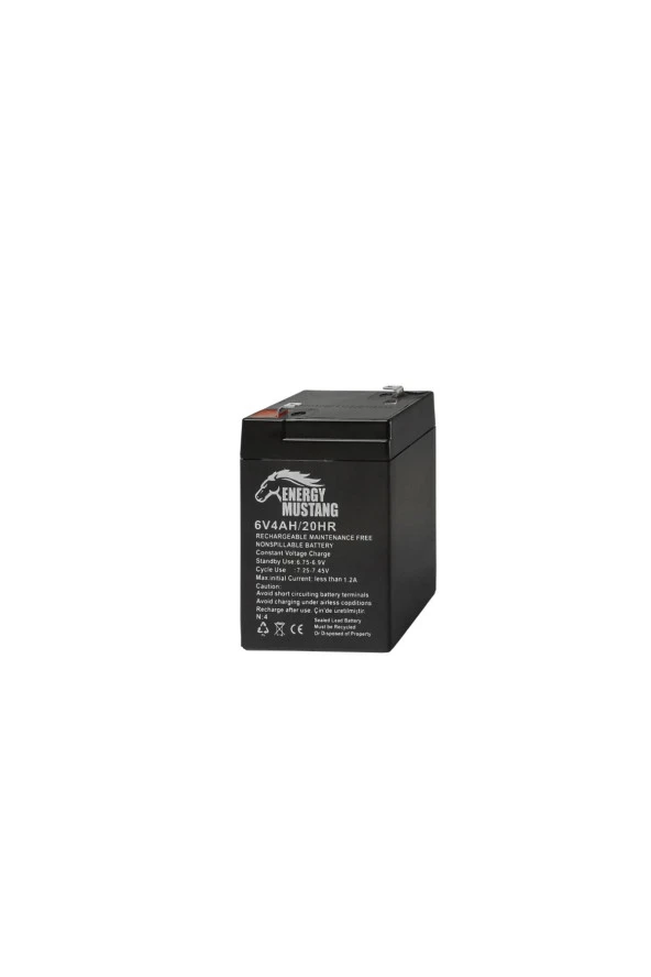 Cem Otomotiv Energy Mustang 6V 4Ah Kuru Akü ürün görseli 1