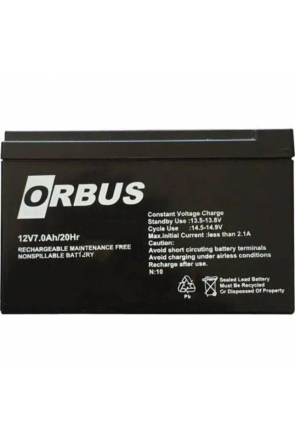 Orbus 12V7Ah Akü ürün görseli 1
