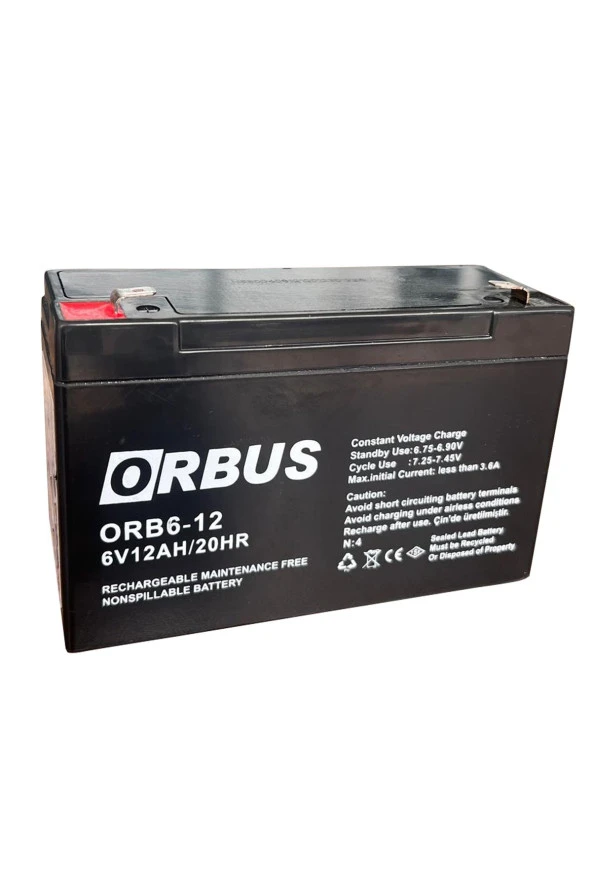 Orbus 6V 12Ah Akü Akülü Çocuk Araçları Pilsan ürün görseli 1