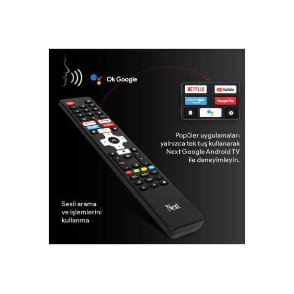 Next Android Tv Ses Kumutlu Kumanda - Resim 3
