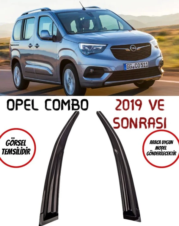 Opel Combo 2019 Ve Sonrası Cam Rüzgarlığı 2-li ürün görseli 1