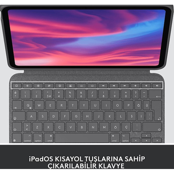 Logitech Combo Touch 920-009995 Tablet Klavyesi - Resim 2