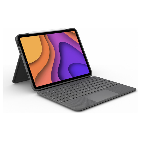 Logitech Slim Folio Touch iPad Air 10.9 inç 4. Nesil ile Uyumlu Klavyeli Kılıf - Koyu Gri ürün görseli 1
