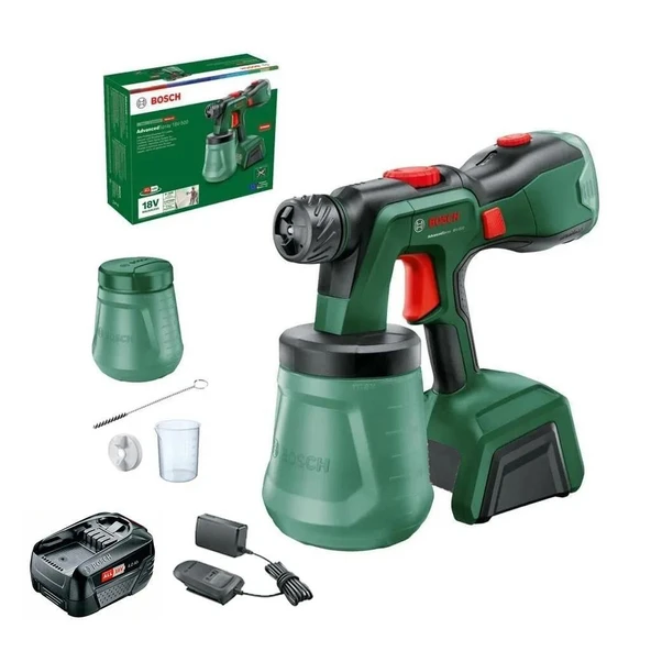 Bosch AdvancedSpray 18V-500 Akülü Boya Tabancası 1x4A 0603208201 ürün görseli 1