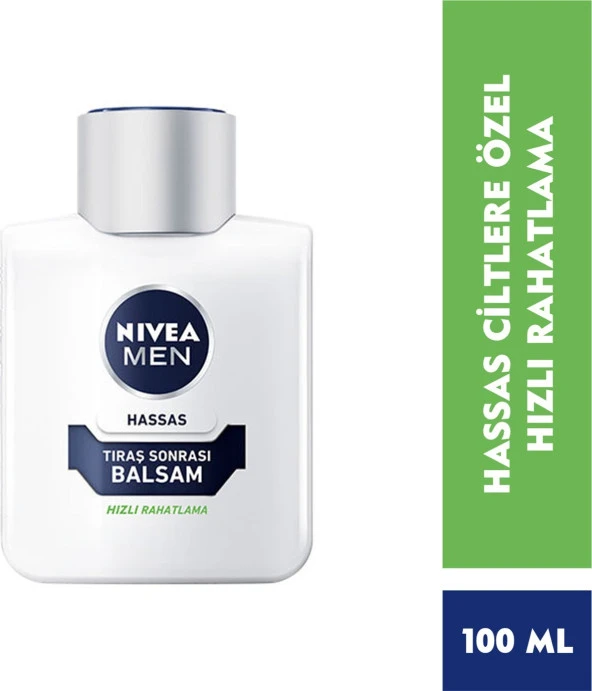 NIVEA Men Hassas Tıraş Sonrası Balsam 100ml, Hassas Ciltler,Alkolsüz Formül ürün görseli 1