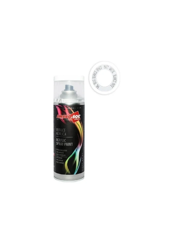 AMBRO-SOL SPREY BOYA 400 ML RAL9010 MAT BEYAZ ürün görseli 1