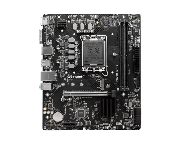 MSI PRO H610M-E 5600MHZ(OC) HDMI VGA M.2 1700p ürün görseli 1