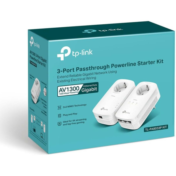 TP-Link TL-PA8033P KIT Powerline Adaptör OUTLET - Resim 3