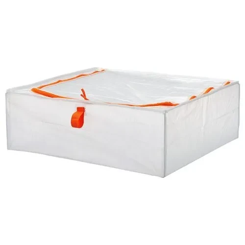 IKEA Parkla Hurç Beyaz Turuncu 55x49x19 cm Saklama Kutusu ürün görseli 1
