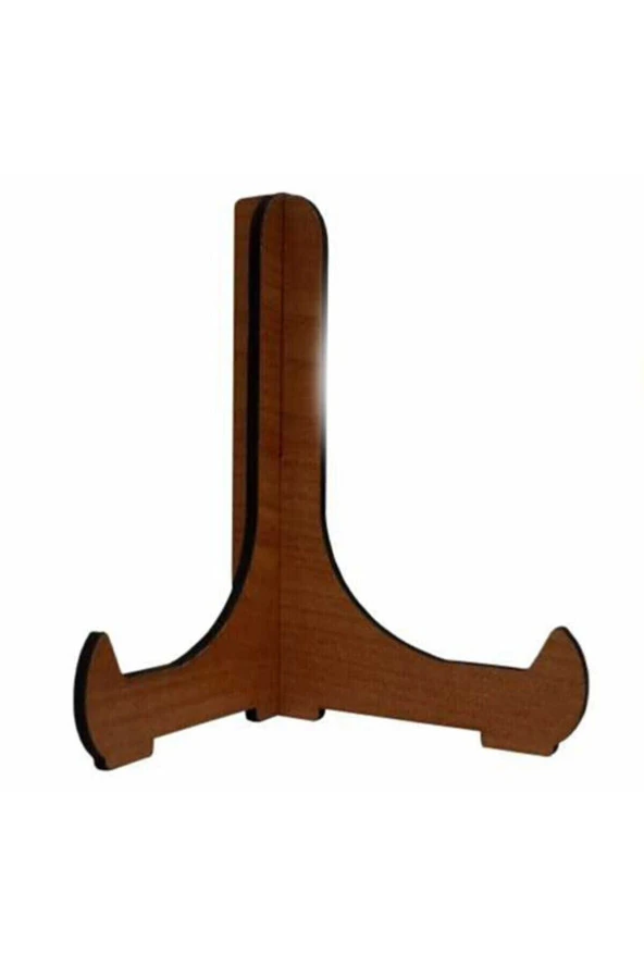 KEMSON Çerçeve Tabak Teşhir Ayağı Stand Ahşap Stand 9cmx10cm Şövalye Ceviz 5 Adet ürün görseli 1