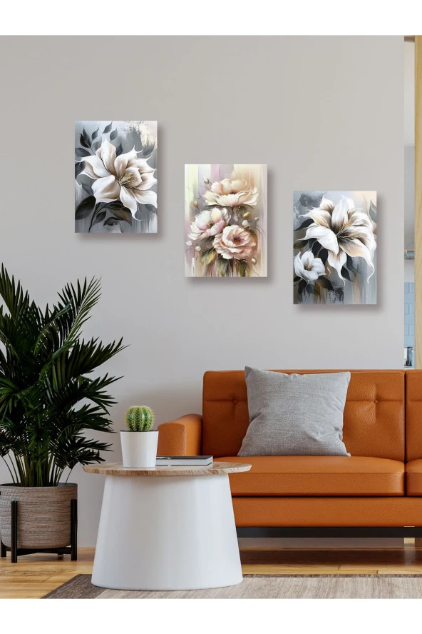 YALOVA SHOP Dekoratif Yağlıboya 3 lü Tablo Seti 50 x 70 cm ürün görseli 1