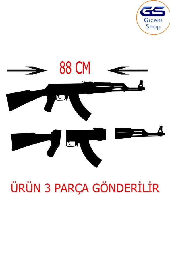 HYL Ak-47 Kalaşnikof Mdf Duvar Dekoru Pubge Nin En Sevilen Silahı ürün görseli 1