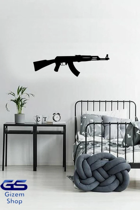 GİZEM SHOP Ak-47 Kalaşnikof Mdf Duvar Dekoru Pubge Nin En Sevilen Silahı ürün görseli 1