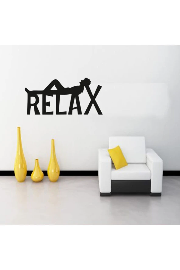 HYL Siyah Relax Duvar Dekoru, Duvar Süsü Ahşap Lazer Kesim Dekoratif Tablo ürün görseli 1