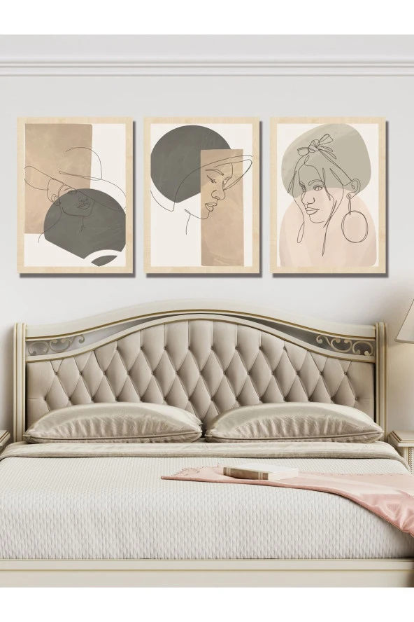 HYL Modern Sanatsal Uv Baskı Mdf Art Tablo Evinize Şıklık Katın Minimalis Art 30x20 ürün görseli 1