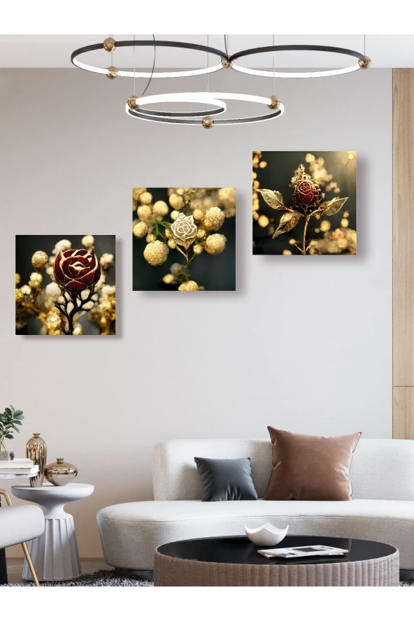 HYL Modern Sanatsal Uv Baskı Mdf Art Tablo Evinize Şıklık Katın 30x30 Ys 0016 ürün görseli 1
