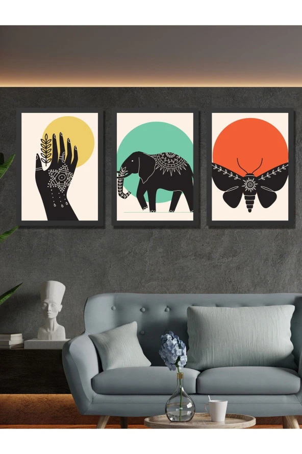 HYL Modern Sanatsal Uv Baskı Mdf Art Tablo Evinize Şıklık Katın Minimalis Art 40x30 ürün görseli 1