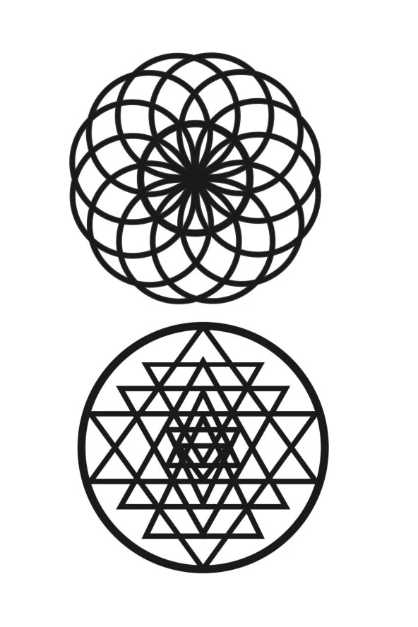 GİZEM SHOP Kutsal Geometrik Şekiller Yaşam Çiçeği Torus Set Sriyantra Hediyemizdir ürün görseli 1