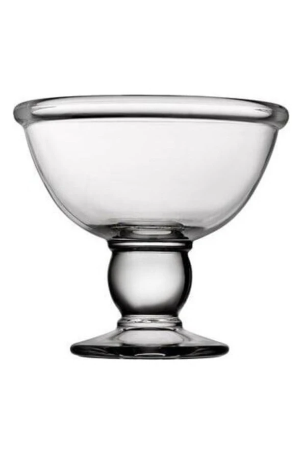 Paşabahçe 51098  ayaklı cam dondurmalık - puding kasesi 6 lı ürün görseli 1