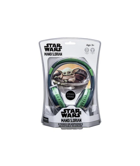 Kablolu Kulaklık Star Wars The Child Grogu Baby Yoda Çocuk Kulaklığı Lisanslı SW-10901-GR ürün görseli 1