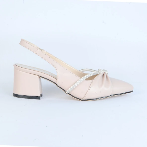Moda Ayakkabı 01120 Cilt 3Cm Topuklu Kadın Ayakkabı ürün görseli 1