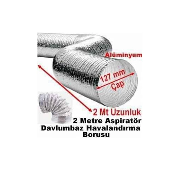 Günlüler Aspiratör Davlumbaz Borusu 2 m - Resim 2