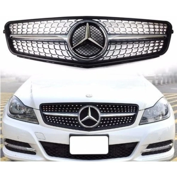 Mercedes W204 Diamond Amg Ön Panjur Izgara Seti 2007 -2012 ürün görseli 1